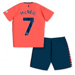 Everton Dwight McNeil #7 Koszulka Wyjazdowych Dziecięca 2023-24 Krótki Rękaw (+ Krótkie spodenki)